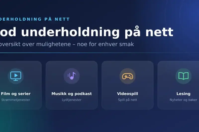 God underholdning på nett: en oversikt over mulighetene