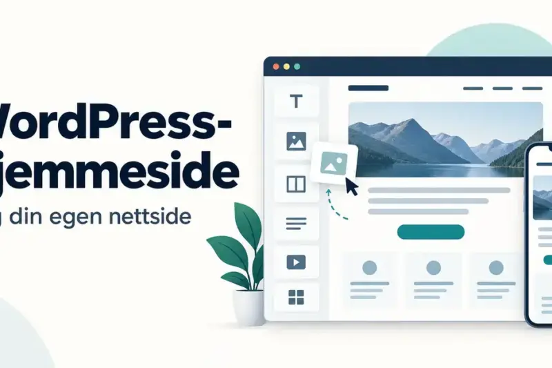 WordPress-hjemmeside: komplett guide til å lage din egen nettside